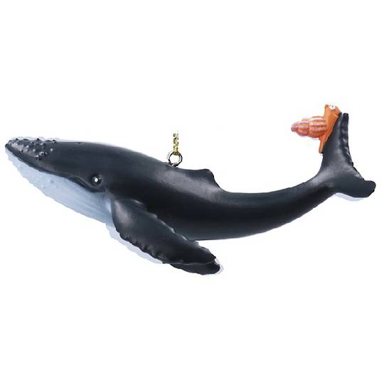 Resin Snail & Whale, Snail on Tail Fin 11cm *ETA Nov